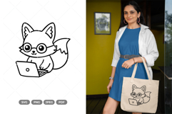 Working Fox SVG &amp; Clipart Product Image 1