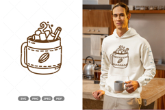 Hot Chocolate SVG &amp; Clipart Product Image 1