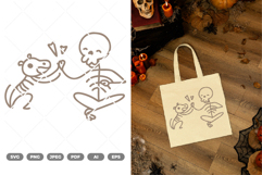 Skeleton Man and Dog SVG &amp; Clipart Product Image 1