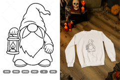 Halloween Gnome SVG &amp; Clipart Product Image 1