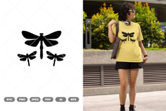 Dragonfly SVG &amp; Clipart Product Image 1