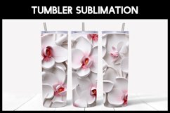 3D Flowers orchids Tumbler Sublimation |3D Tumbler Product Image 5