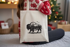 Buffalo Mountain Landscape Embroidery Design Product Image 4