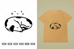 Sleeping Dog SVG &amp; Clipart Product Image 1