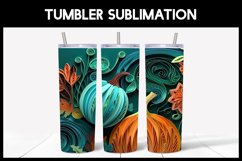 3D Pumpkins Tumbler Sublimation |Autumn 3D Tumbler Product Image 5