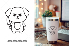 Angry Dog SVG &amp; Clipart Product Image 1