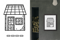 House Doodle SVG &amp; Clipart Product Image 1