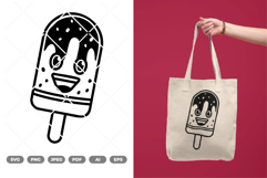 Kawaii Popsicle SVG &amp; Clipart Product Image 1