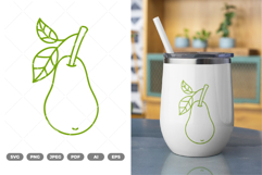 Pear SVG &amp; Clipart Product Image 1