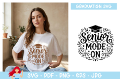 Senior mode on SVG, Graduation inspired SVG Product Image 1