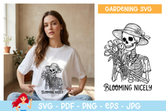 Blooming nicely SVG, Garden inspired SVG Product Image 1