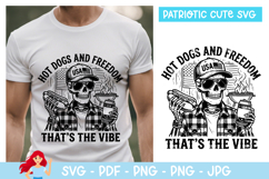 Hot dogs and freedom, Patriotic SVG, Independence day Product Image 1