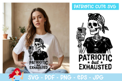Patriotic but exhausted SVG ,Patriotic SVG, Independence day Product Image 1