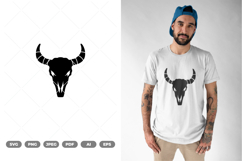 Bull Head Skull SVG &amp; Clipart Product Image 1