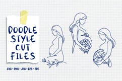 3 Motherhood Doodle Line Art Product Image 1