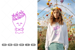 Cute Bouquet SVG &amp; Clipart Product Image 1