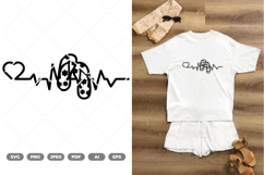 Summer Heartbeat SVG &amp; Clipart Product Image 1