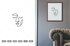 Minimalism Abstract Face SVG &amp; Clipart Product Image 1