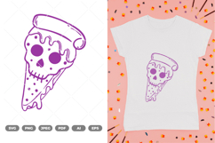 Pizza Skull SVG &amp; Clipart Product Image 1