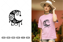 Mandala Moon SVG &amp; Clipart Product Image 1