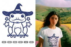 Frog Wizard SVG &amp; Clipart Product Image 1
