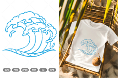 Wave SVG &amp; Clipart Product Image 1