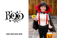 Boo SVG &amp; Clipart - Halloween Cut File Product Image 1