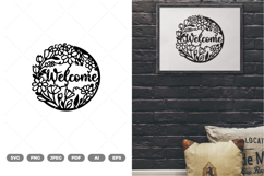 Welcome Wild Flowers SVG &amp; Clipart Product Image 1