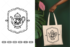 Vintage Tea Illustration SVG &amp; Clipart Product Image 1