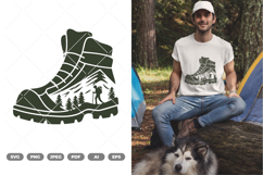 Camping Boots SVG &amp; Clipart Product Image 1