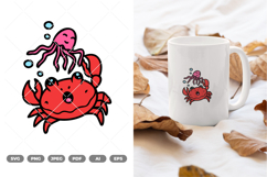 Crab Colored SVG &amp; Clipart Product Image 1