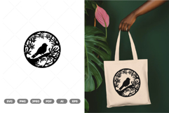 Birds on Branch SVG &amp; Clipart Product Image 1