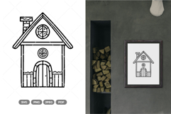 House Doodle SVG &amp; Clipart Product Image 1
