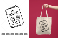 Travel Passport SVG &amp; Clipart Product Image 1