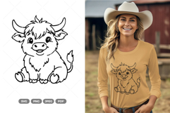 Highland Cow SVG &amp; Clipart Product Image 1