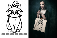 Cat Witch SVG &amp; Clipart Product Image 1