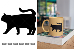 Black Cat SVG &amp; Clipart Product Image 1