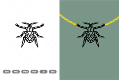 Geometrical Bug Necklace SVG &amp; Clipart Product Image 1