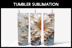 3D Flowers Labrodonite Tumbler Sublimation |3D Tumbler Product Image 6