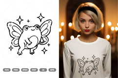 Fairy Frog SVG &amp; Clipart Product Image 1