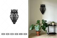 Owl Wall Decor SVG &amp; Clipart Product Image 1