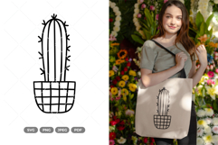 Potted Cactus SVG &amp; Clipart Product Image 1
