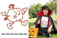 Pumpkin Mascot SVG &amp; Clipart Product Image 1