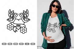 Mom Tattoo Style SVG &amp; Clipart Product Image 1