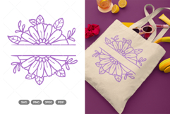 Split Flower SVG &amp; Clipart Product Image 1