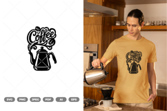 Coffee Laser Cut SVG &amp; Clipart Product Image 1