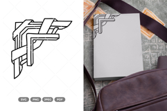 Geometric Corner Doodle SVG &amp; Clipart Product Image 1