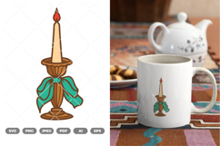 Candles Colored SVG &amp; Clipart Product Image 1