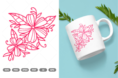 Flower Doodle SVG &amp; Clipart Product Image 1