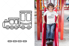 Train Doodle SVG &amp; Clipart Product Image 1